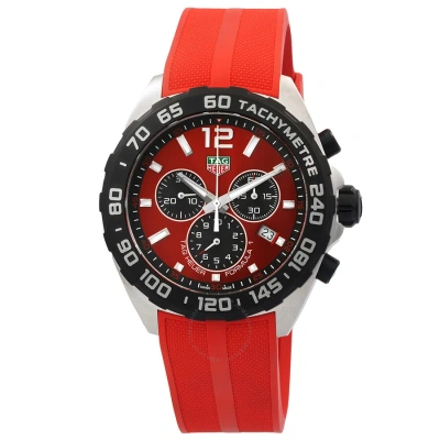 Tag Heuer Formula 1 Chronograph Quartz Red Dial Men's Watch Caz101an.ft8055 In Red   / Black