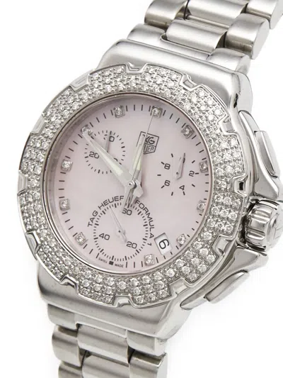 Pre-owned Tag Heuer Formula 1 Diamond 37mm Watch In Neutral