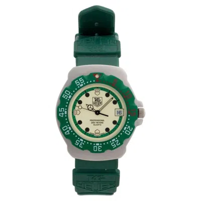 Pre-owned Tag Heuer Formula 1 'green' 372.513. Vintage, Rubber Strap, Year 1989 In Multiple