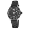 Tag Heuer Formula 1 Quartz Black Dial Rubber Strap Men's Watch Waz1110.ft8023 In Black