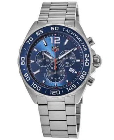 Pre-owned Tag Heuer Formula 1 Quartz Chronograph Blue Men's Watch Caz1014.ba0842