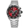 Tag Heuer Formula 1 Quartz Chronograph Red Dial Steel Men's Watch Caz101an. Ba0842 In Red