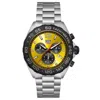 Tag Heuer Formula 1 Quartz Chronograph Yellow Dial Steel Men's Watch Caz101am. Ba0842 In Yellow