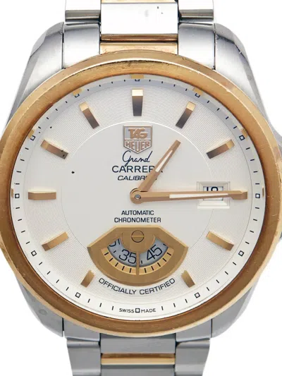 Pre-owned Tag Heuer Grand Carrera 40mm Watch In White