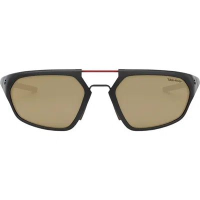 Tag Heuer Line 55mm Polarized Geometric Sunglasses In Multi