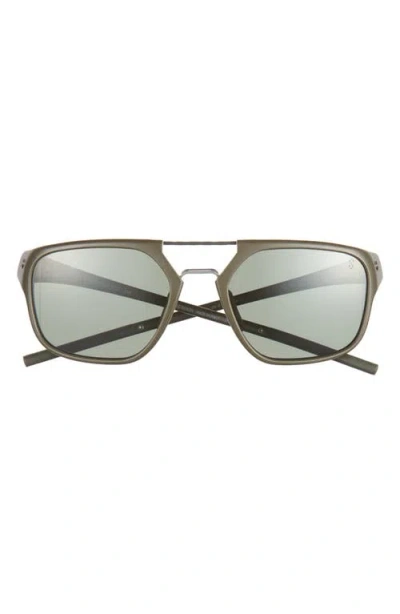 Tag Heuer Line 56mm Square Sport Sunglasses In Green