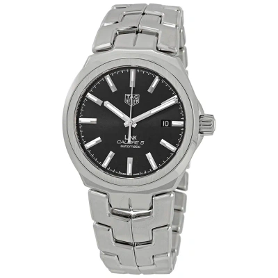 Tag Heuer Link Automatic Black Dial Men's Watch Wbc2110.ba0603 In Black / Ink