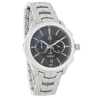 Pre-owned Tag Heuer Link Mens Calibre 18 Swiss Automatic Chronograph Watch Cat2110.ba0959
