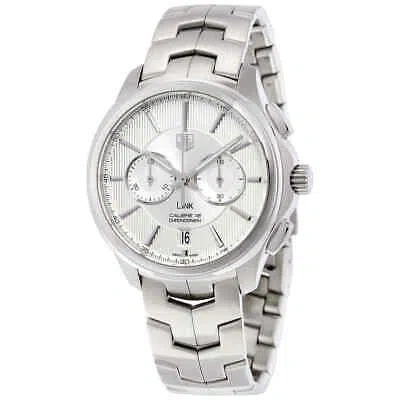 Pre-owned Tag Heuer Link Silver Dial Stainless Steel Men's Watch Cat2111ba0959
