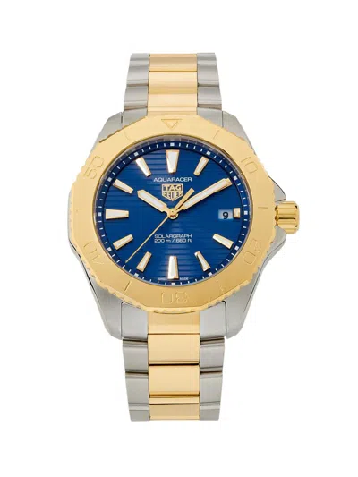 Tag Heuer Men's Aquaracer Stainless Steel & 18k Yellow Gold Bracelet Watch/40mm