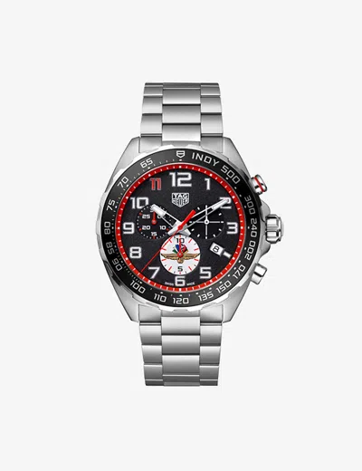 Tag Heuer Mens Black Caz101aw.ba0842 Formula 1 Chronograph X Indy 500 Stainless-steel Quartz Watch