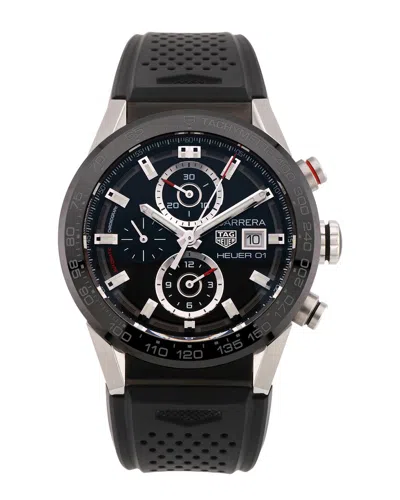 Pre-owned Tag Heuer Men's Carrera Calibre Heuer 01 Chronograph Watch, Circa 2000's  (authentic Pre-loved)