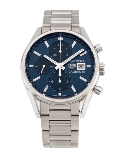 Pre-owned Tag Heuer Men's Carrera Chronograph Watch, Circa 2000's (authentic Pre-loved)