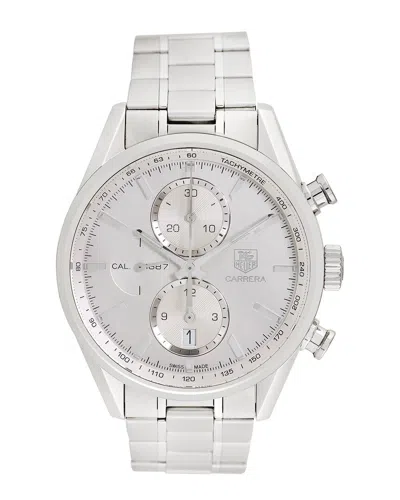 Tag Heuer Men's Carrera Chronograph Watch In Metallic