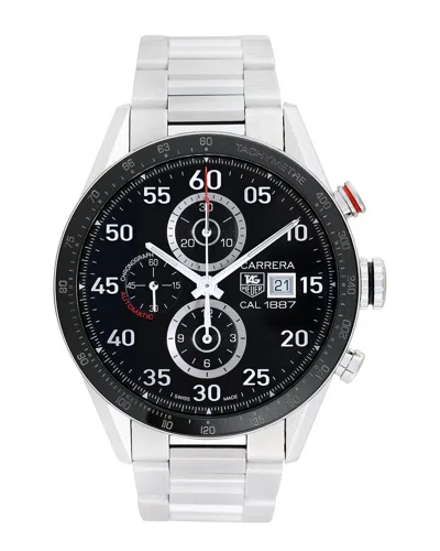 Tag Heuer Men's Carrera Chronograph Watch In White