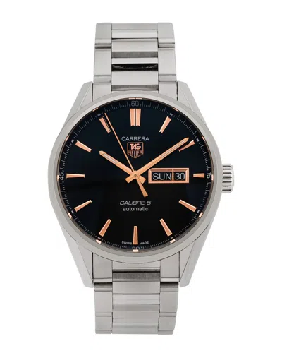 Tag Heuer Men's Carrera Day-date Watch In Metallic