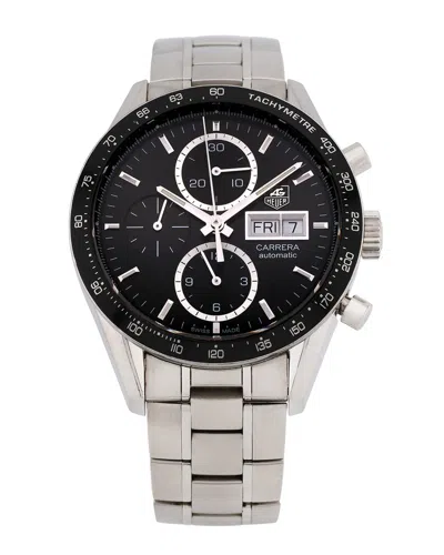 Pre-owned Tag Heuer Men's Carrera Day-date Watch, Circa 2000's (authentic Pre-loved)