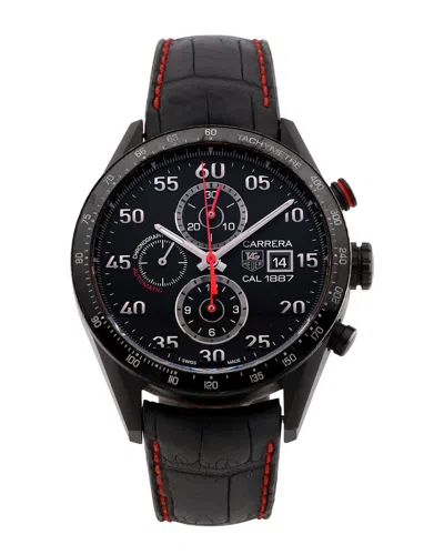 Tag Heuer Men's Carrera Watch In Black