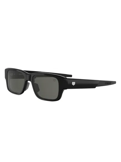 Tag Heuer Men's Golden Age 54mm Rectangular Sunglasses In Black