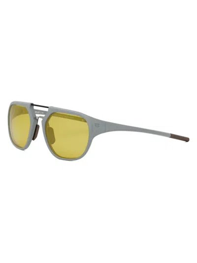 Tag Heuer Men's Line 53mm Pilot Sunglasses In Grey Yellow