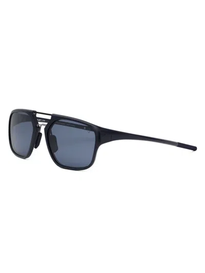 Tag Heuer Men's Line 56mm Square Sunglasses In Dark Blue Blue