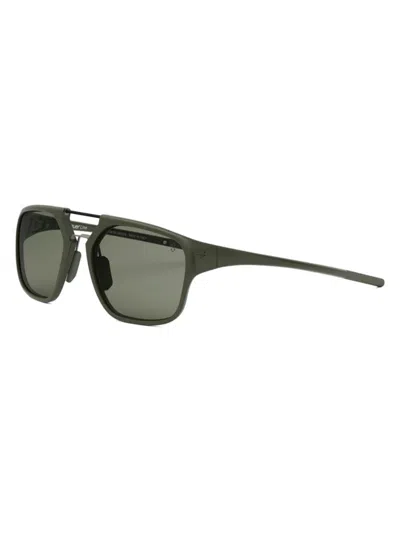 Tag Heuer Men's Line 56mm Square Sunglasses In Dark Green Green