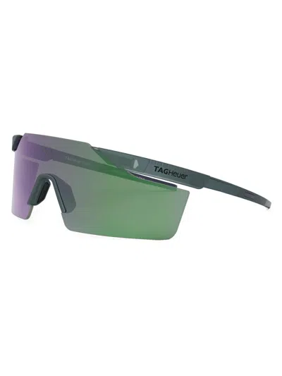 Tag Heuer Men's Shield 149mm Mask Sunglasses In Green