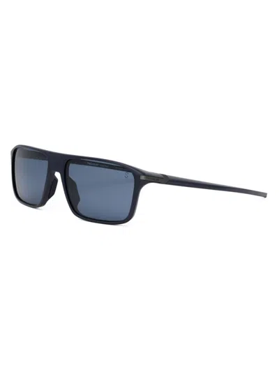 Tag Heuer Men's Vingt Sept 62mm Rectangular Sunglasses In Dark Blue Blue