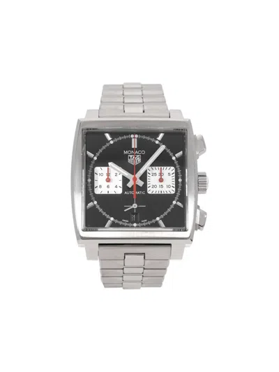Pre-owned Tag Heuer Monaco 39mm In Black