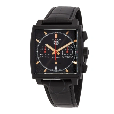 Tag Heuer Monaco Chronograph Automatic Black Dial Men's Watch Cbl2180.fc6497