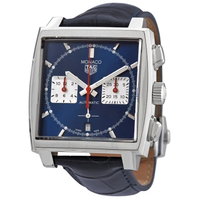 Tag Heuer Monaco Chronograph Automatic Blue Sunray Dial Men's Watch Cbl2111.fc6453