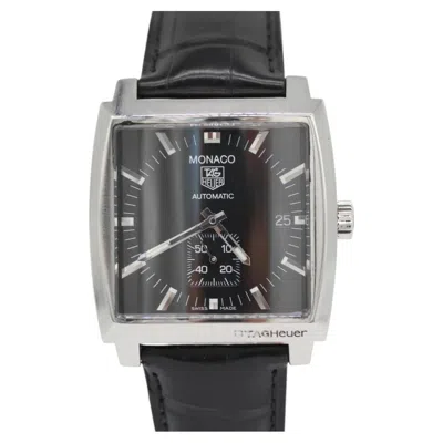 Pre-owned Tag Heuer Monaco Ww2110-0 – Black Dial – Calibre 6 – Full Set – 2006