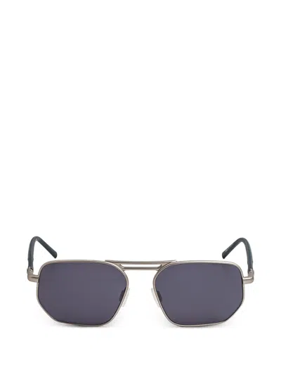 Tag Heuer Octagon Metal Sunglasses In Metallic