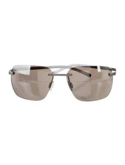 Pre-owned Tag Heuer Oversize Tinted Sunglasses In Gray