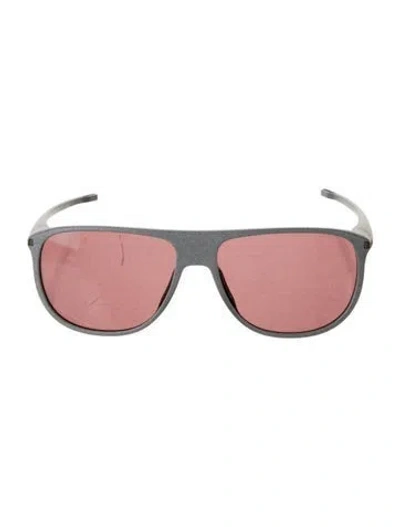Pre-owned Tag Heuer Oversize Tinted Sunglasses W/ Tags In Gray