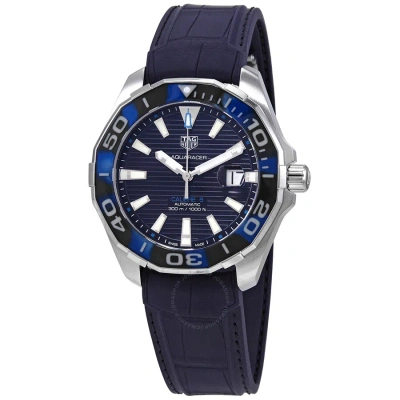 Tag Heuer Aquaracer Black Dial Men's Watch Way201p.ft6178 In Aqua / Black / Blue