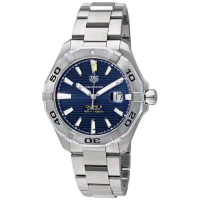 Tag Heuer Aquaracer Blue Dial Men's Watch Way2012.ba0927 In Blue/silver Tone