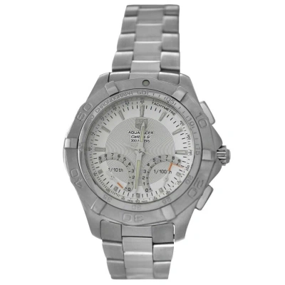 Tag Heuer Aquaracer Calibre S Caf7011 Perpetual Chronograph Quartz White Dial Men's Watch