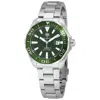 TAG HEUER PRE-OWNED TAG HEUER AQUARACER GREEN DIAL MEN'S WATCH WAY201S.BA0927