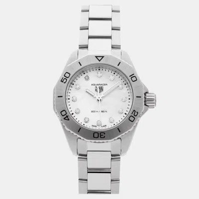 Pre-owned Tag Heuer Aquaracer Professional 200m Wbp1416.ba0622 In White