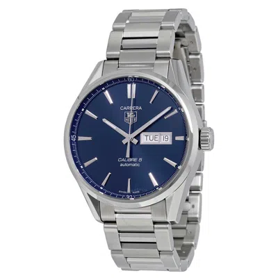 Tag Heuer Carrera Blue Dial Stainless Steel Men's Watch In White