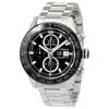TAG HEUER PRE-OWNED TAG HEUER CARRERA CHRONOGRAPH AUTOMATIC BLACK DIAL MEN'S WATCH CAR201Z.BA0714