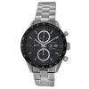 TAG HEUER PRE-OWNED TAG HEUER CARRERA CHRONOGRAPH AUTOMATIC BLACK DIAL MEN'S WATCH CV2010-4