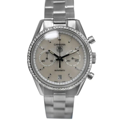 Tag Heuer Carrera Chronograph Automatic Diamond White Dial Unisex Watch Cv2116 In Gray