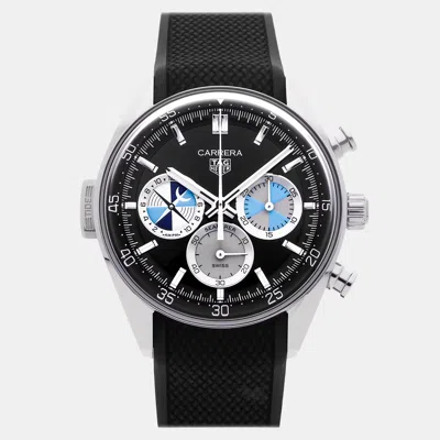 Pre-owned Tag Heuer Carrera Chronograph Seafarer X Hodinkee Cbs2014.ft6293 Automatic Men's Watch 42  In Black