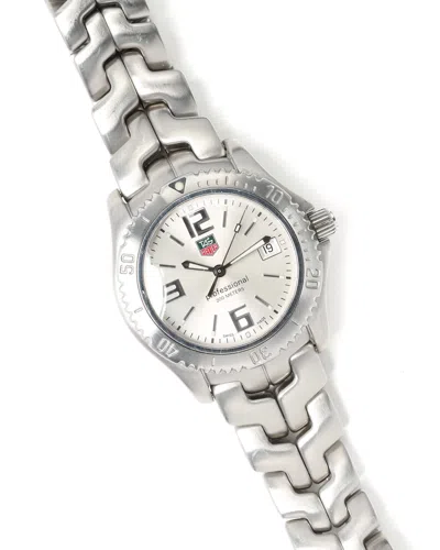 Pre-owned Tag Heuer Professional 200m 38mm Quartz Watch In Silver