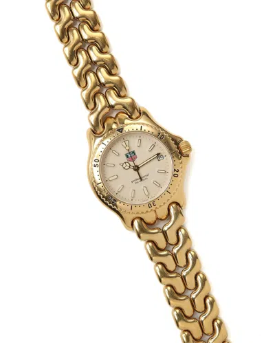 Pre-owned Tag Heuer Professional 34mm Quartz Watch In Beige