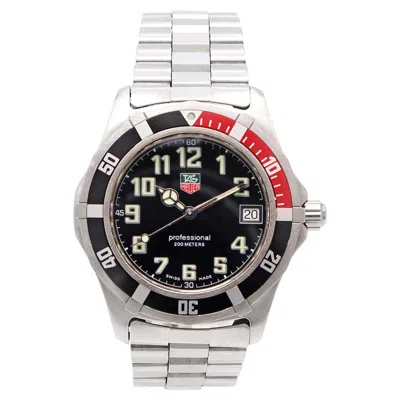 Pre-owned Tag Heuer Professional Stainless Steel Date Quartz Men's Watch Ref. Wm1112 In Multiple