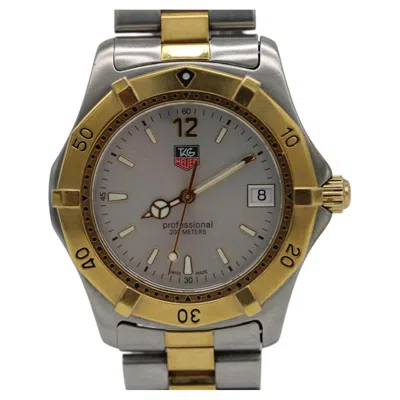 Pre-owned Tag Heuer Professional Wk1120-0 � 38mm � Two-tone Quartz � Circa 2000 In Multiple
