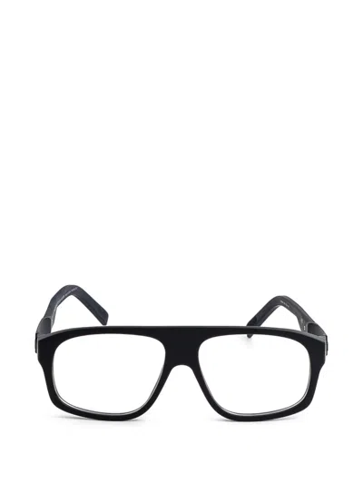 Tag Heuer Rectangle Frame Glasses In Black